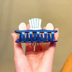 Nouvelle pince à cheveux Qian Jin en acétate, motif souris de dessin animé mignon, couleur dégradée, 8 cm, pour la rentrée scolaire, mode quotidienne, pince à cheveux pour <span class=keywords><strong>femme</strong></span> - Product Image 6