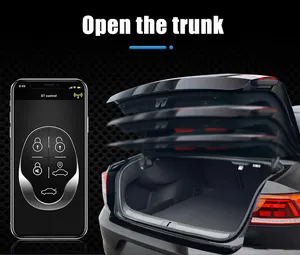 Universal Car Alarm Security System Auto Burglar Alarm Phone APP BT Remote Control Door Lock Keyless Entry
