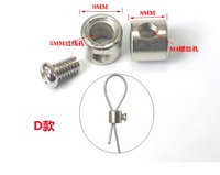 Brass Wire Rope Clip Chrome Plated Cable Gripper Easy Install Wire Holder Lights Hanging Kit
