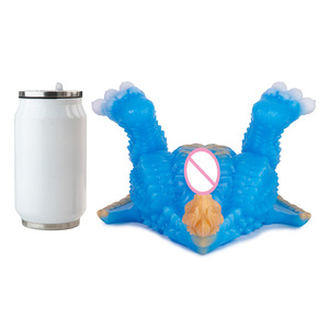 GEEBA Fantasy Dragon Male Masturbator Blue Monster Pocket Pussy Silicone Onahole Furry Beast Male Sex Toys USA <span class=keywords><strong>EUR</strong></span> Best Selling - Product Image 4