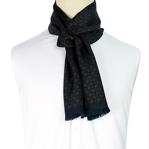 Offre Spéciale personnalisé hommes <span class=keywords><strong>Ascot</strong></span> Floral Paisley 100% <span class=keywords><strong>soie</strong></span> Jacquard tissé cadeau cravate cravate et écharpe ensemble - Product Image 2