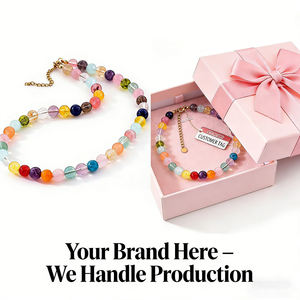 Nouveau Collier Perles en Pierre Naturelle de Guérison avec Lettre, Tendance, Cadeau pour Femme 2026 - Product Image 4