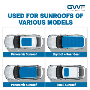 Xe Cửa sổ trời đầy sao bầu trời phim toàn cảnh cửa sổ trời phim cho xe 7.5mil bầu trời màu xanh Xe Cửa sổ trời bảo vệ Bọc phim - Product Image 6