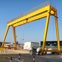 Grue à portique à double poutre de capacité de levage de 10t, 20t, 30t, personnalisable au prix d'usine, pour entrepôt en plein air