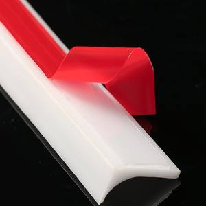 Bande de seuil de douche en silicone <span class=keywords><strong>auto</strong></span>-adhésive en forme de <span class=keywords><strong>L</strong></span>, étanche, pour cuisine et salle de bain, barrière anti-inondation pour lavabo - Product Image 6