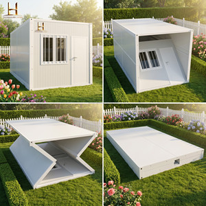 Maison conteneur pliable de luxe moderne préfabriquée, 3 chambres, à double étage, modulaire, pour bureau ou bâtiment commercial - Product Image 5