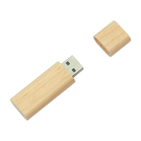 Pendrive USB 2.0/3.0 de Alta Velocidad, Almacenamiento Universal Clásico de 64 GB, Rendimiento Estable, Madera Natural Ecológica, Garantía de 1 Año