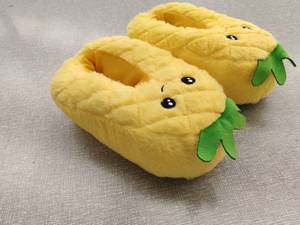 Lindos Pantuflas <span class=keywords><strong>de</strong></span> Piña <span class=keywords><strong>de</strong></span> Felpa Suave con Forro <span class=keywords><strong>de</strong></span> Algodón para Mujer, Cálidas para Invierno, Masajeadoras <span class=keywords><strong>de</strong></span> Pies, para Interiores - Product Image 2