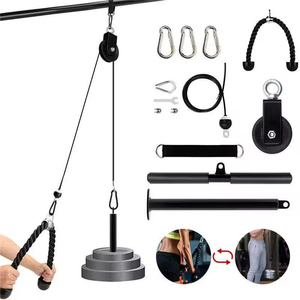 Système de <span class=keywords><strong>poulie</strong></span> de câble Portable <span class=keywords><strong>pour</strong></span> équipement de gymnastique à domicile Pin de chargement amélioré Triceps Pull Biceps Curl Triceps Arm Workouts - Product Image 3