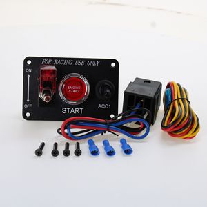 Three Position Ignition <b>Switch</b> With Start <b>Button</b> For Racing Cars Motorcycle Power Control Panel - Product Image 4