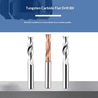 Foret à fond plat en carbure de tungstène, 180 degrés, nano-revêtement, queue ronde, pour acier/aluminium, fraises d'emboutissage, perçage haute vitesse