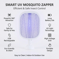 Raquette électrique anti-mouches rechargeable USB-C, vente en gros, 3500V, tue-mouches d'intérieur, déshydrateur d'insectes 180 ° Rotatif Rétractable T