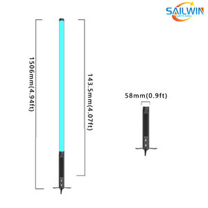 Sailwin IP65 étanche 360 Pixel <span class=keywords><strong>LED</strong></span> Tubes batterie lumière sans fil DMX Wifi contrôle lumière <span class=keywords><strong>LED</strong></span> pour DJ fête KTV parc à thème et événement - Product Image 5