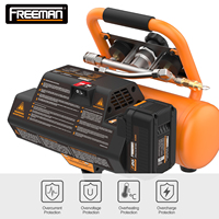 Pistolet à air comprimé sans huile portable sans fil Freeman 4L 8 Bar 240W 20V pour la peinture