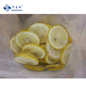 Sinocharm HACCP prodotto a 4 stelle Premium nuovo raccolto stagione IQF limone a fette 10kg di limone di frutta congelato alla rinfusa per il succo - Product Image 5