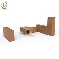 Bureau réglable à double moteur électrique en forme de L moderne IULTRA Surface spacieuse avec œillets de câble Centre de commande noir pour les jeux