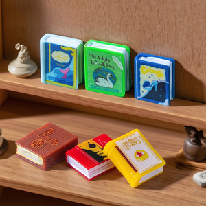 Adorno de la <span class=keywords><strong>Serie</strong></span> de Libros de Cuentos de Hadas Creativos y Nostálgicos para Micro Paisajes, Decoración DIY para Casa de Muñecas, Estantería y Escritorio - Product Image 3