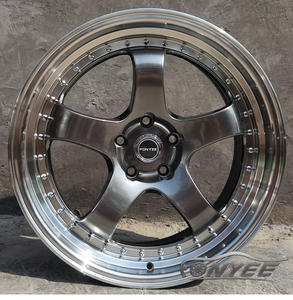 Fonyee pour travail argent 5 trous de rayons Huecos Deep Dish Rivets 18 pouces 5x114.3 CB 73.1 Mag alliage roue Auto Rines jantes de voiture pour <span class=keywords><strong>BMW</strong></span> - Product Image 3