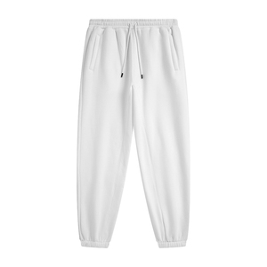 Pantalones de chándal de lana de peso pesado Liso en blanco Algodón Mezcla de poliéster Jogger Cut & Sew Pantalones de hombre - Product Image 1