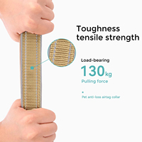 Collier Réfléchissant et Imperméable en Nylon Réglable pour Chien et Chat avec Support AirTag, Étui Anti-Perte pour Traceur GPS Apple AirTag, Collier pour Animaux de Compagnie