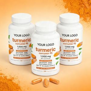 Bestseller Kurkuma-Curcumin-Nahrungsergänzungsmittel: 1000mg, Hochbioverfügbar, 120 Vegetarische Kapseln mit Aktiven Inhaltsstoffen - Product Image 1