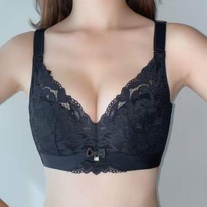 الصانع مخصص 2 اثنين من قطعة المرأة مثير البوليستر الساخن حمالات الصدر قابل للتعديل اللباس الداخلي أطقم التطريز شفافة زهرة مجموعة الملابس الداخلية - Product Image 6