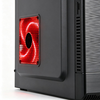 Caja de PC MicroATX Meway al por Mayor, Soporte 0.35, Panel Frontal USB, Mini Torre, Ventilación de Malla, 3 Ventiladores, Chasis para Juegos DIY