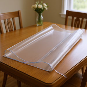 Protecteur de table en PVC transparent 24x96 pouces, 1,5 mm d'épaisseur, housse de protection pour meubles, modèle D0100HAD05G - Product Image 2