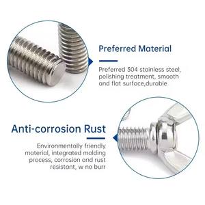 Boulon d'aile à bascule en acier inoxydable standard DIN direct d'usine boulon <span class=keywords><strong>M3</strong></span> M4 M5 M6 M8 <span class=keywords><strong>Molly</strong></span> avec vis papillon à finition unie - Product Image 3