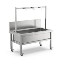 Chariot de lavage mobile professionnel en acier inoxydable 304 201 pour hôtel, disponible en OEM et ODM