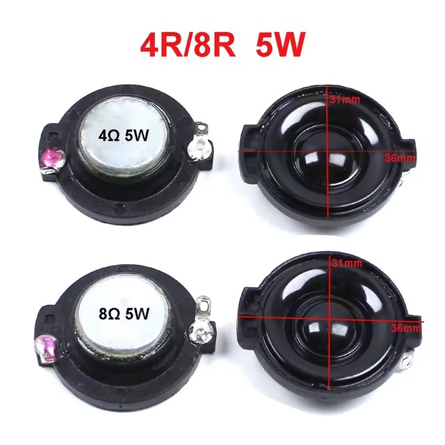 4R 8R 5W Mini Speaker 4 ohms 8 ohms 5 watt Loudspeaker Diameter 31mm thickness 11mm