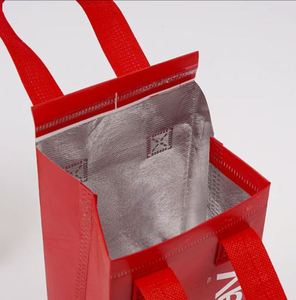 Sacs isothermes durables en non-tissé pour livraison de pizzas, thés au lait, gâteaux et plats à emporter, avec poignée longue en aluminium - Product Image 4