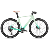 700C * 40C Pneus Gravel V3 Carbone Vélo Fourche Carbone Guidon Droit 24 Vitesses Hydraulique Frein À Disque Route Vélo Hybride Ordinaire