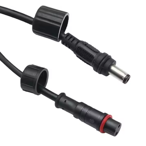 Dc5521 Mini M12 2 Pin Không Thấm Nước Nam Nữ Nối Năng Lượng Mặt Trời Đèn Cáp Mở Rộng Với Áo Khoác PVC Dây Đồng Máy Ảnh Máy Tính - Product Image 3