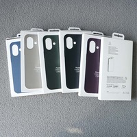 Étui de téléphone en cuir véritable officiel avec logo, animation magnétique pour iPhone 16, étui en cuir pour Apple, étui en cuir