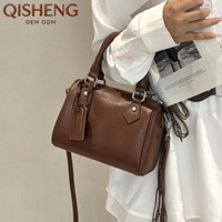 Tas Selempang Kulit Asli Retro Mewah Kapasitas Besar Tas Selempang Mewah Elegan Tas Tangan Wanita Grosir Harga Murah