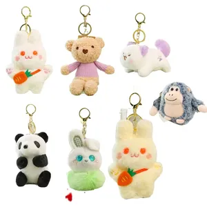 yanxianv 10-18cm Supplier wholesale Crane Machine Mini Plush Toy Plush stuffed Animal Toys With Keychains Toy Package pendant
