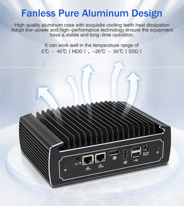 Mini-ordinateur industriel sans ventilateur Dual LAN Nano PC Intel Core I7 CPU TPM 2.0 Windows 11 - Product Image 3