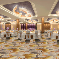 Tapis à poils hauts pour hôtels 5 étoiles Salles de banquets Salons Tapis imprimé mur à mur pour hôtel
