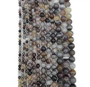 GemYa, venta al por mayor, cuentas sueltas redondas de ágata del Golfo Pérsico Natural de alta calidad para fabricación de joyas DIY - Product Image 5