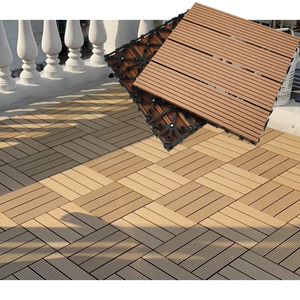 SHENGCHENG Fabricante de Baldosas de Madera y Plástico para Exteriores, Económicas, Acanaladas, de 30*30CM, Baldosas de Madera Compuesta para Terraza, Baldosas de WPC - Product Image 2