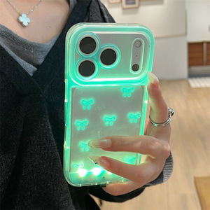 Nouvelle <span class=keywords><strong>Coque</strong></span> de Téléphone Mignonne et Colorée avec Nœud pour <span class=keywords><strong>iPhone</strong></span> 17 16 15 14 13 Pro Max, avec <span class=keywords><strong>Induction</strong></span> Vocale et Flash d'Appel Entrant - Product Image 5