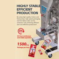 Machine d'emballage automatique pour sachets de ketchup, pâte de tomate, sauce chili, mayonnaise, machine de remplissage et de scellage de sachets, machine d'emballage de sauces