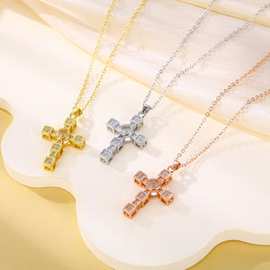 สร้อยคอจี้<span class=keywords><strong>ฉาย</strong></span>ภาพ ชุบทอง สแตนเลสสตีล สำหรับผู้หญิง รับสั่งทำรูปภาพ จี้รูปไม้กางเขนประดับเพชรเต็มตัว สร้อยคอจี้<span class=keywords><strong>ฉาย</strong></span>ภาพ - Product Image 5