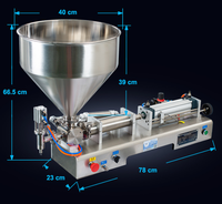 Machine de remplissage semi-automatique haute précision de 1000 ml pour pâtes, idéale pour les conserves, yaourts, confitures, sauces, vinaigres, jus et mayonnaises
