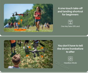 Dron SYMA X800W Plegable con Cámara FPV <span class=keywords><strong>1080P</strong></span>, Quadcopter RC con Modo de Retención de Altitud, Modo Sin Cabeza, Arranque con una Sola Tecla, Giros 3D, 2 Baterías - Product Image 3