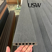 Plancher extérieur en composite bois-plastique à grain de bois 3D pour terrasse de jardin, antidérapant et résistant aux taches