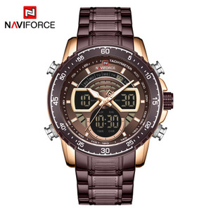 <span class=keywords><strong>Naviforce</strong></span> <span class=keywords><strong>นาฬิกา</strong></span><span class=keywords><strong>ผู้ชาย</strong></span>9189แฟชั่นใหม่สแตนเลสสตีลนาฬิกาข้อมือควอตซ์หรูหราสำหรับผู้ชาย - Product Image 3