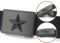 Ceinture en tissu extensible en nylon à la mode de luxe Ceintures pour hommes Ceinture tactique tissée élastique durable et confortable pour l'extérieur
