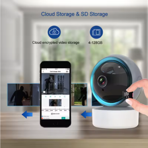 Câmera <span class=keywords><strong>IP</strong></span> Tuya Essencial para Casa Inteligente - Câmera de Vídeo HD WiFi com Áudio Bidirecional, Visão Noturna, Rastreamento Automático e Armazenamento em Nuvem - Product Image 3